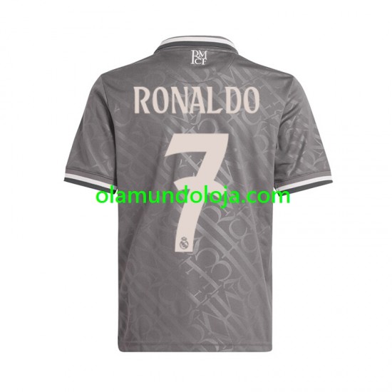 Camisola Real Madrid Cristiano Ronaldo 7 Homem Equipamento Terceiro 2024-2025 Manga Curta